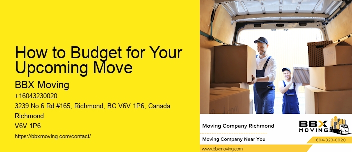How to Budget for Your Upcoming Move