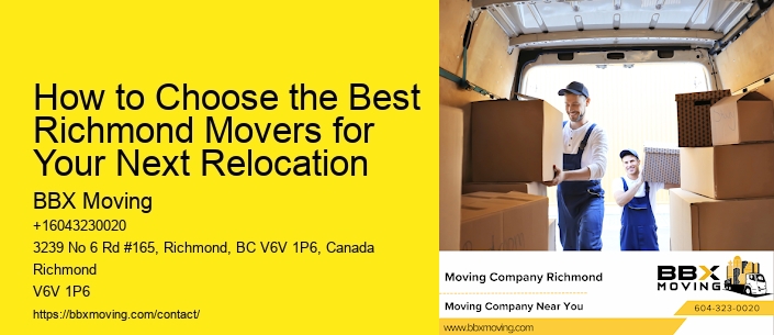 How to Choose the Best Richmond Movers for Your Next Relocation