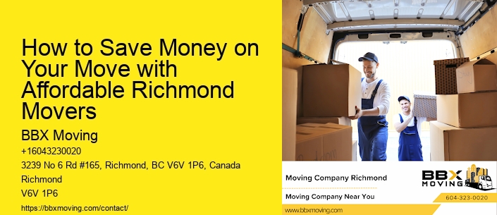 How to Save Money on Your Move with Affordable Richmond Movers