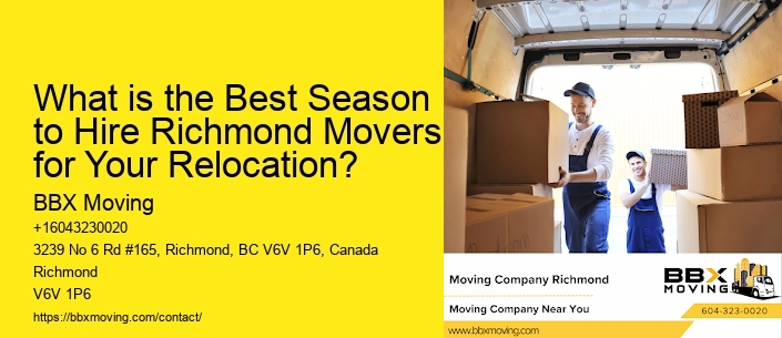 What is the Best Season to Hire Richmond Movers for Your Relocation?