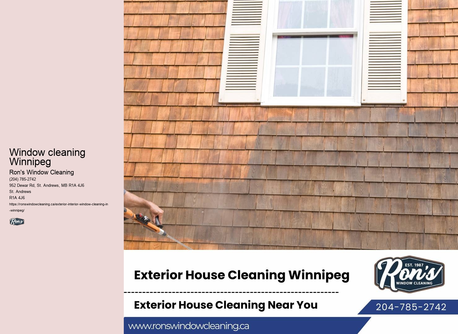 Window cleaning services cost Winnipeg