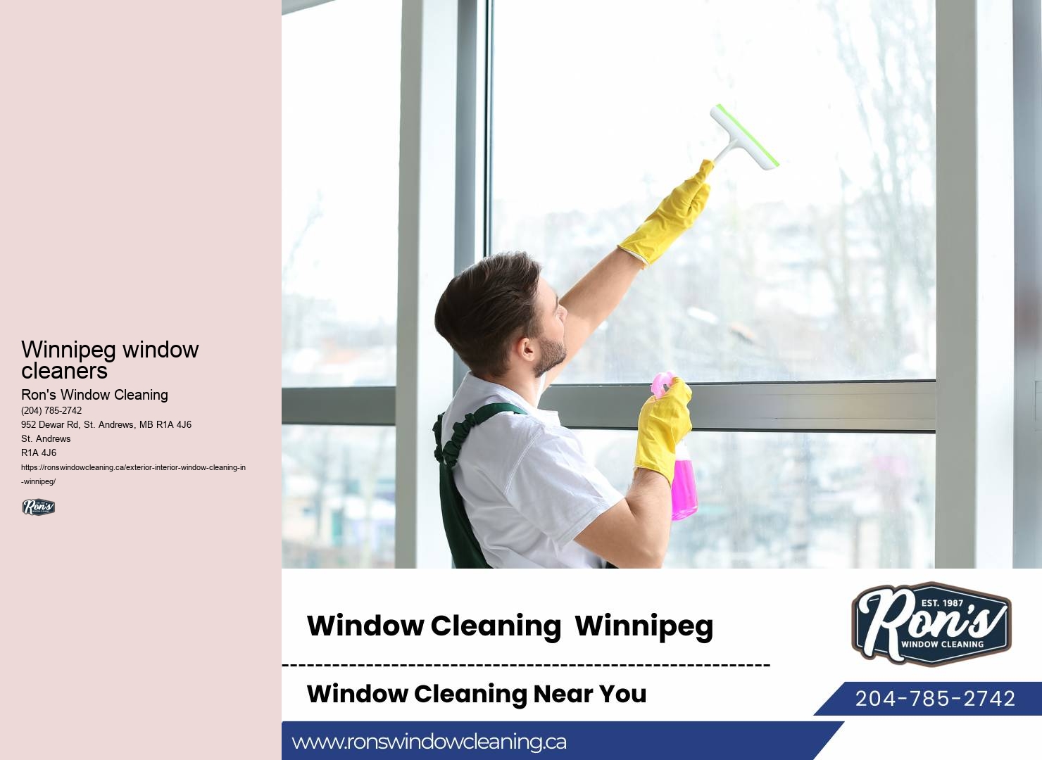 Commercial window washing estimate