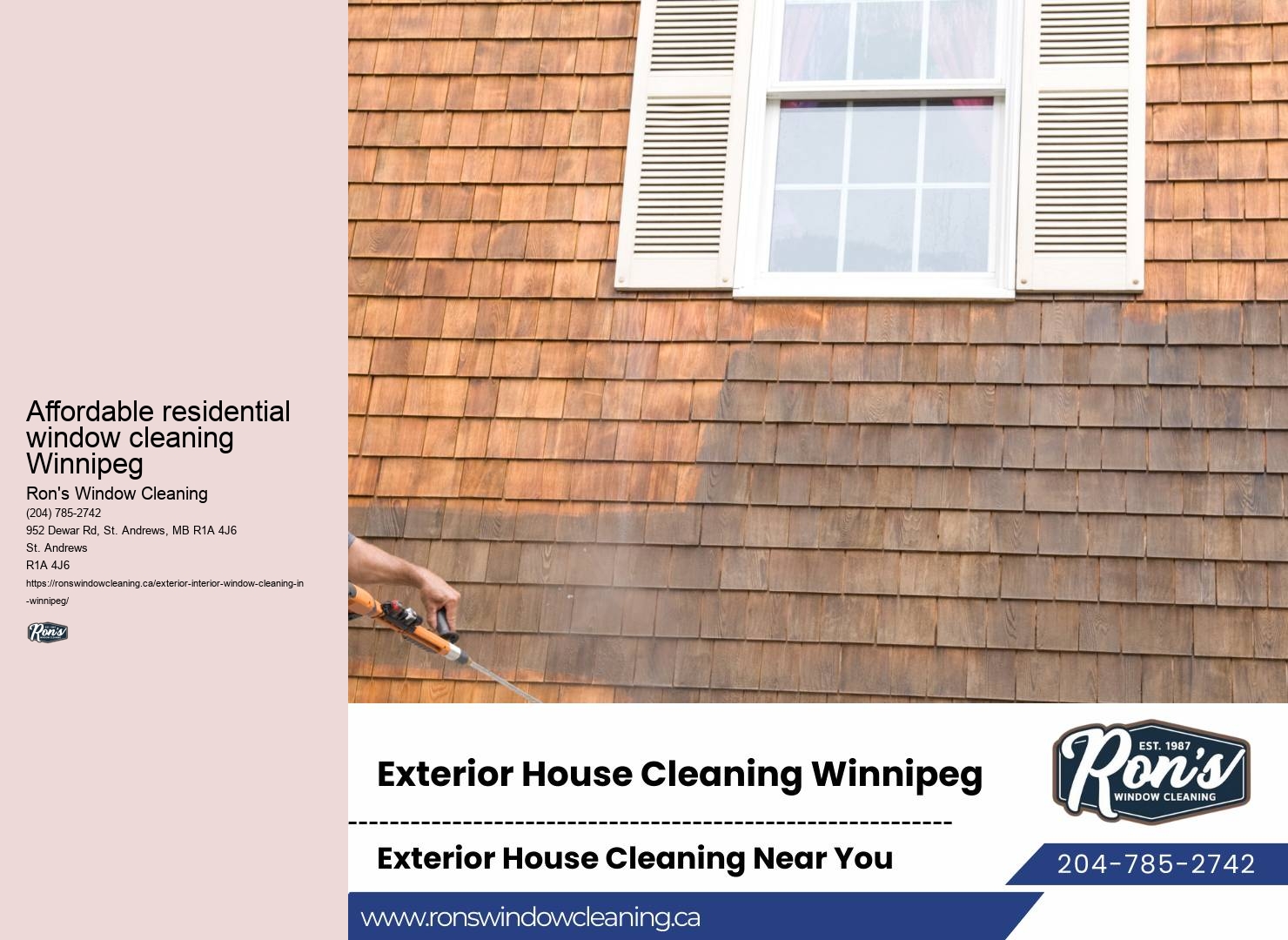 Window cleaning service provider near me Winnipeg