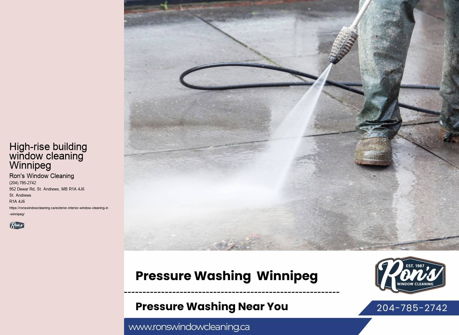 Exterior window cleaning Winnipeg
