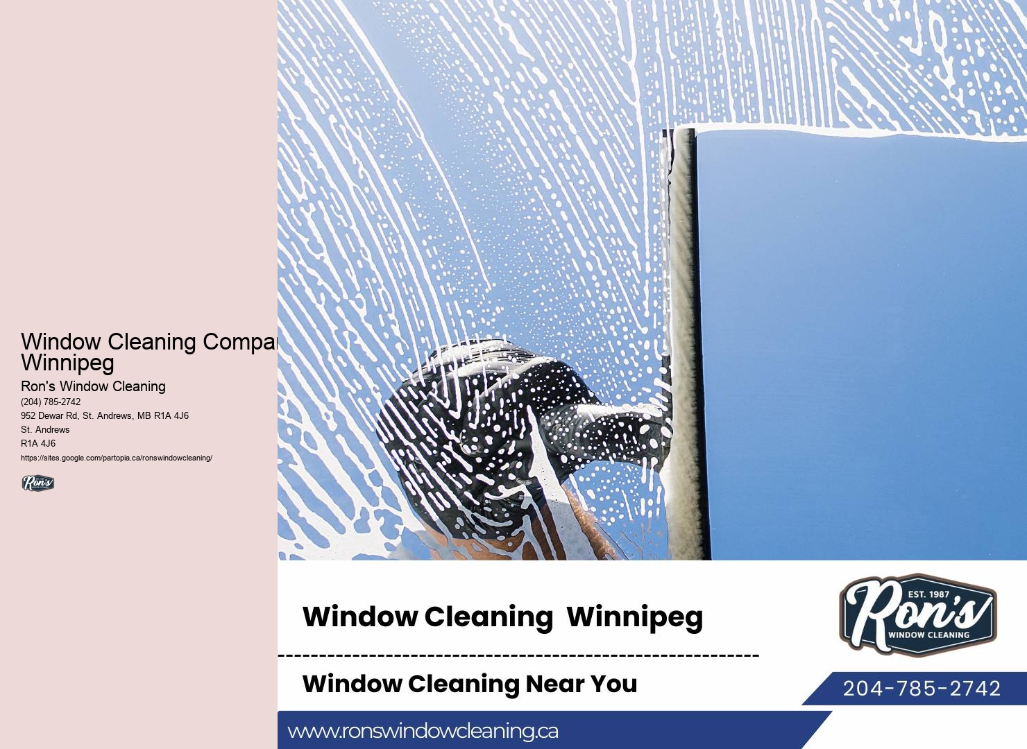 Window cleaning discounts Winnipeg