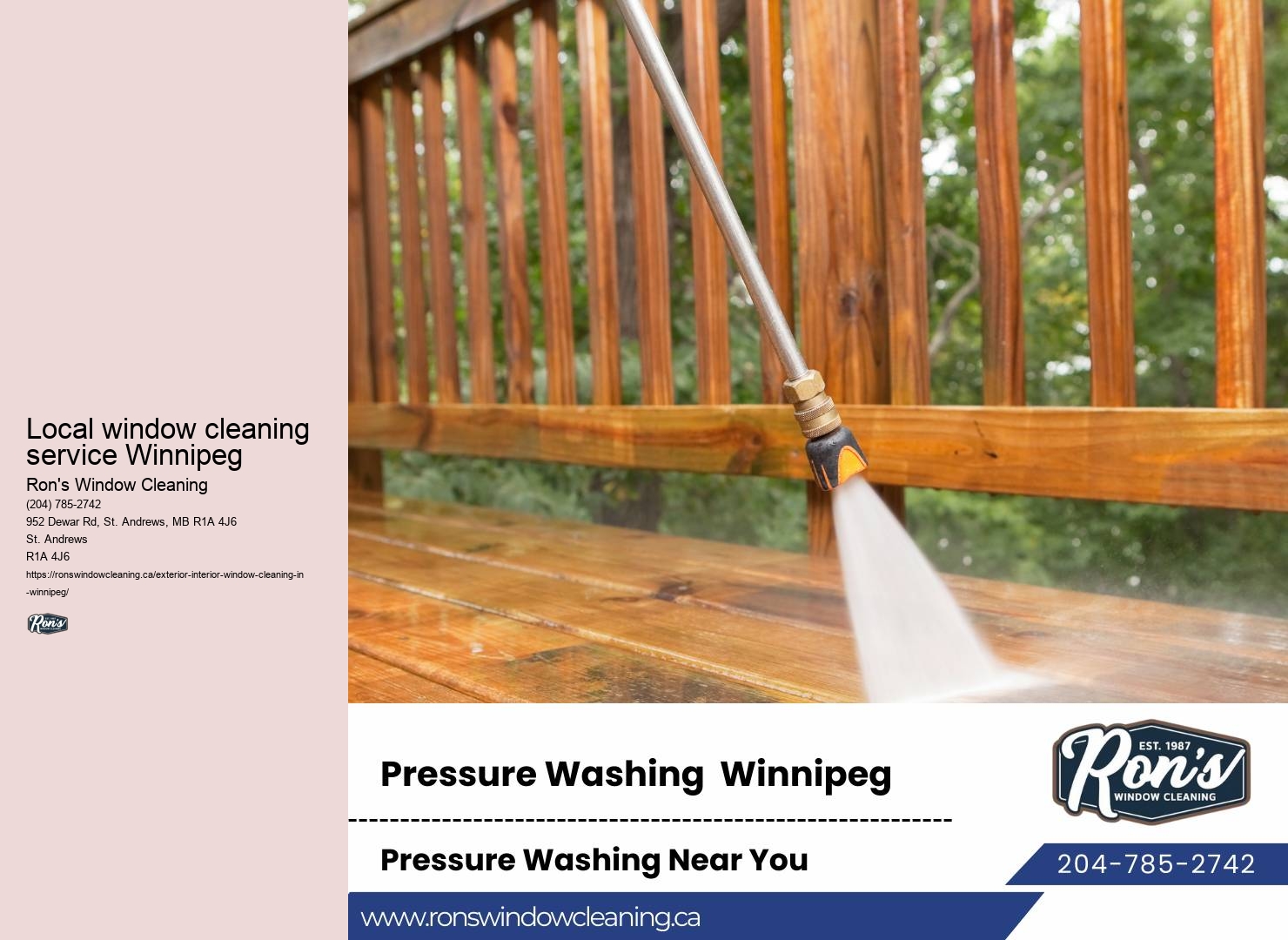 Commercial window washing crew