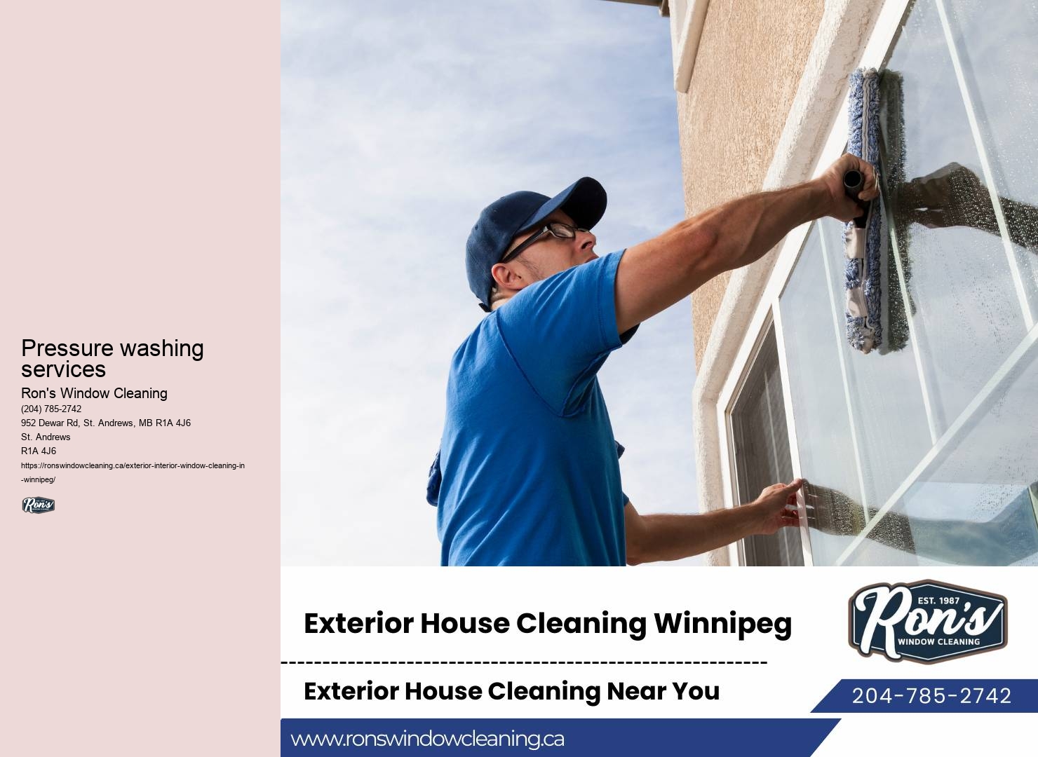 Window cleaning professionals near me Winnipeg