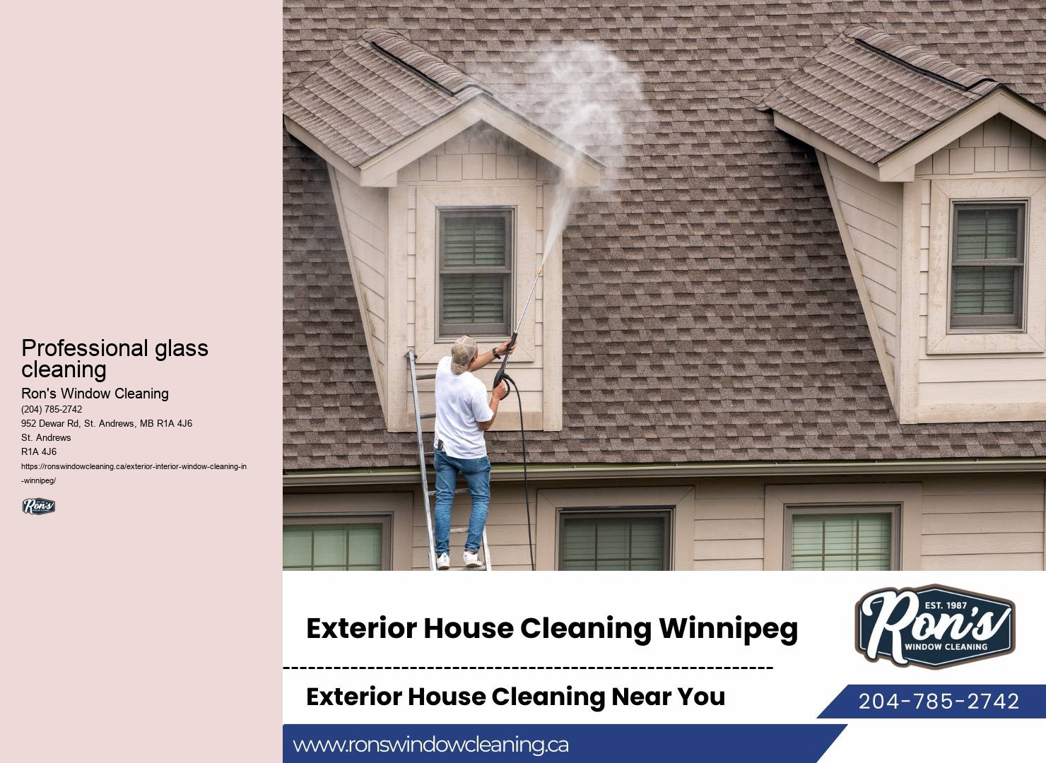 Window cleaning contractors near me Winnipeg
