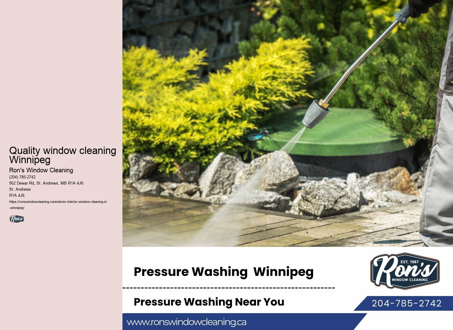 Residential and commercial window cleaning