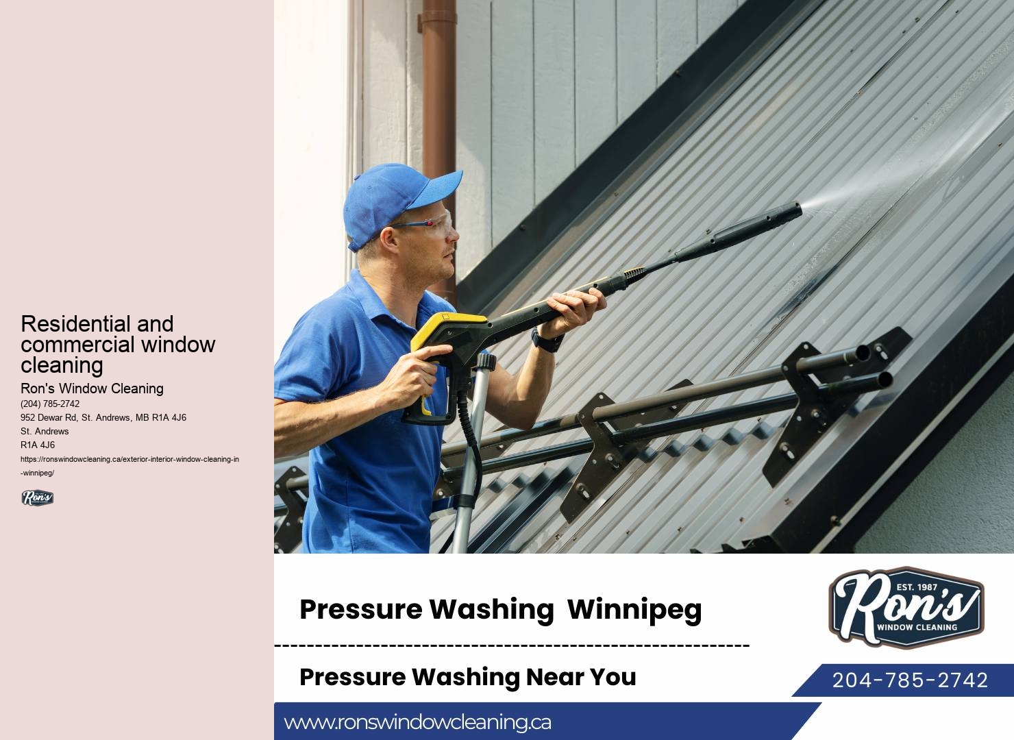 Window cleaning solutions for businesses Winnipeg