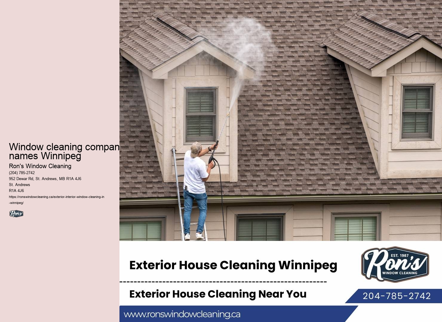 Affordable residential window cleaning rates