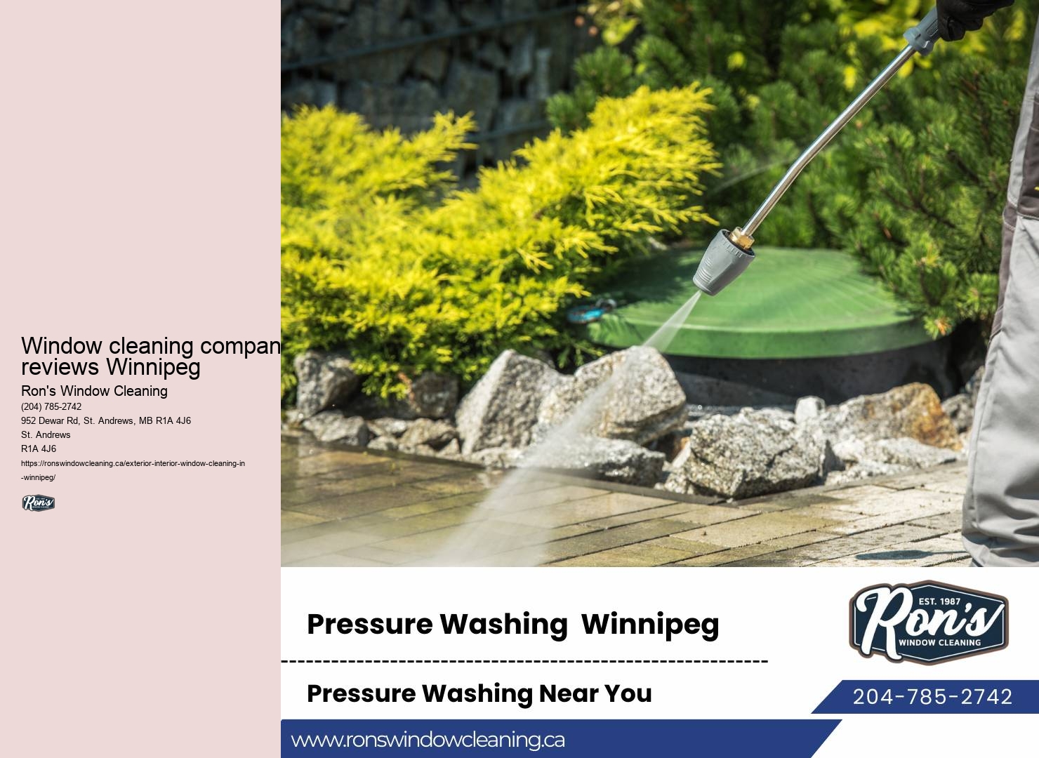 Reliable window cleaning company in Winnipeg