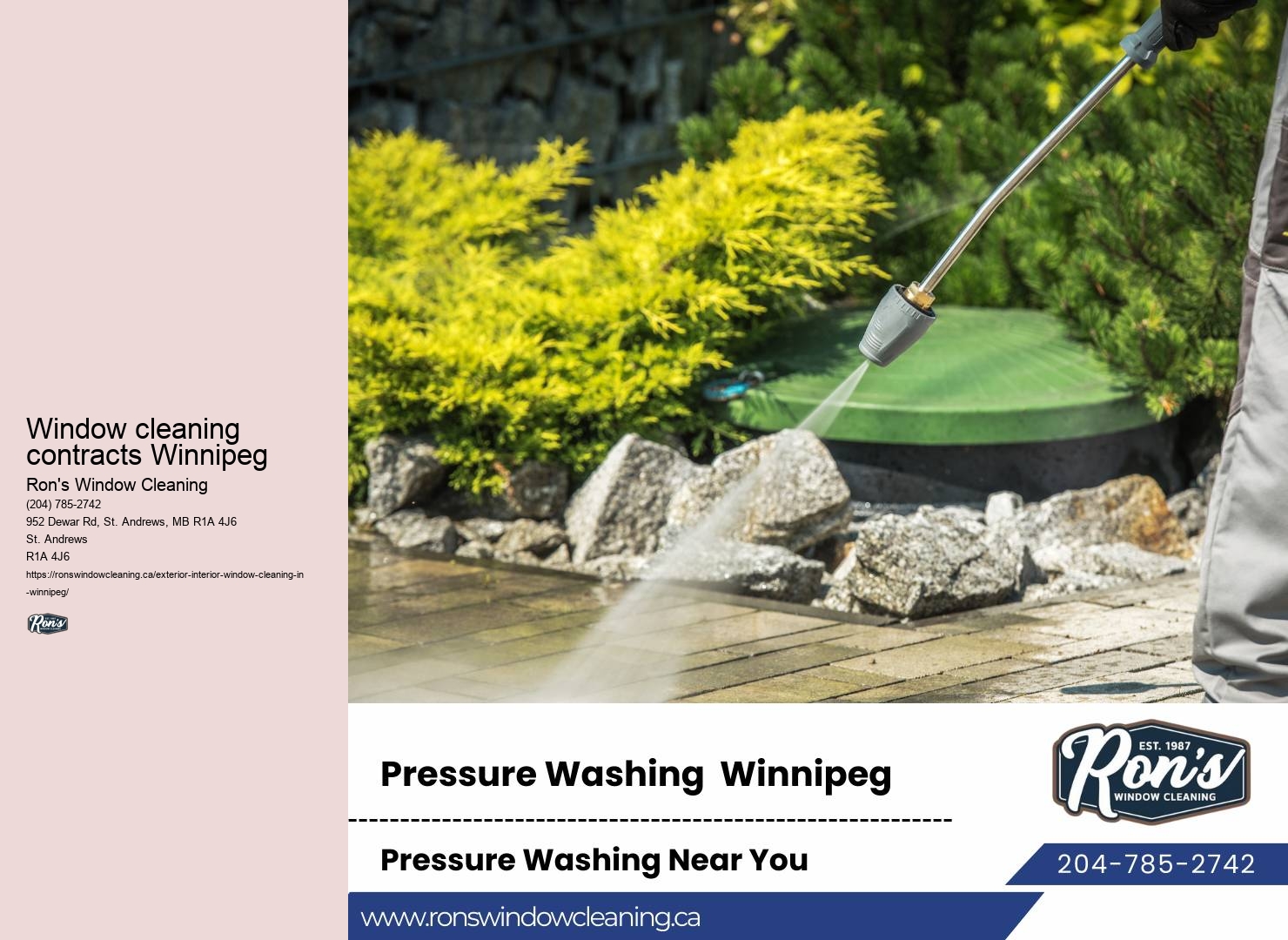 Window washing company Winnipeg