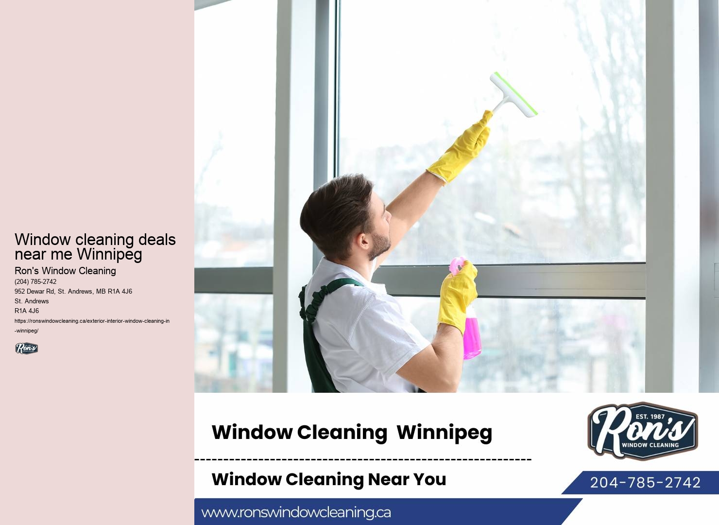 Window cleaning solutions for businesses Winnipeg
