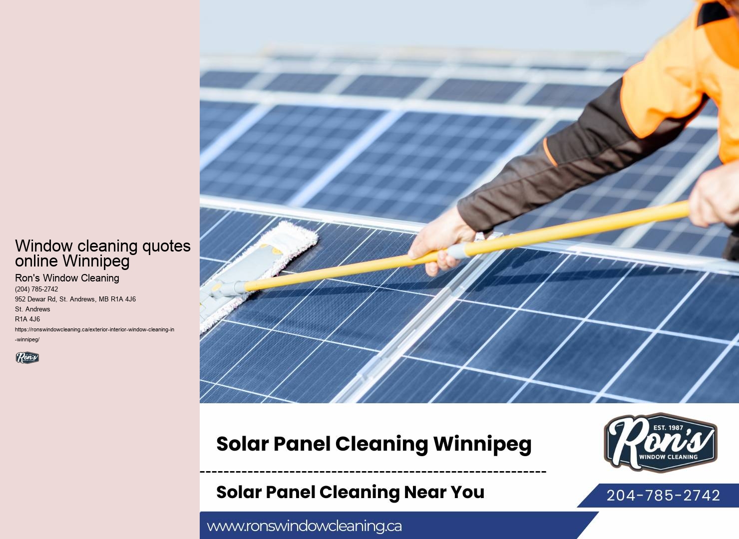 Window cleaning for businesses Winnipeg