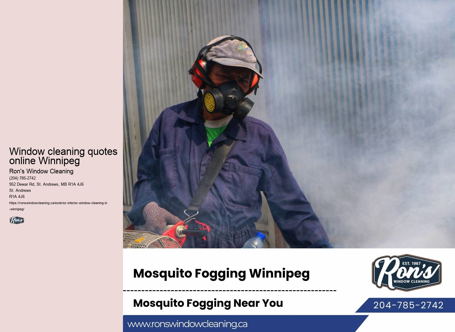Window cleaning cost Winnipeg