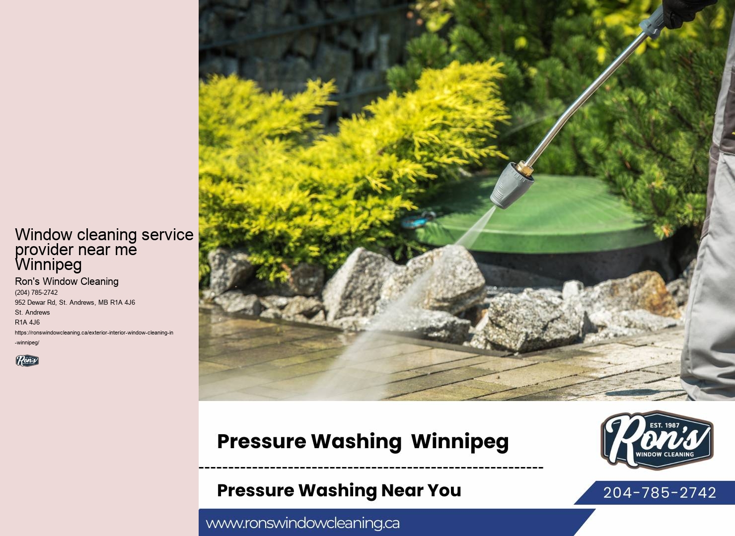 Residential window washing Winnipeg