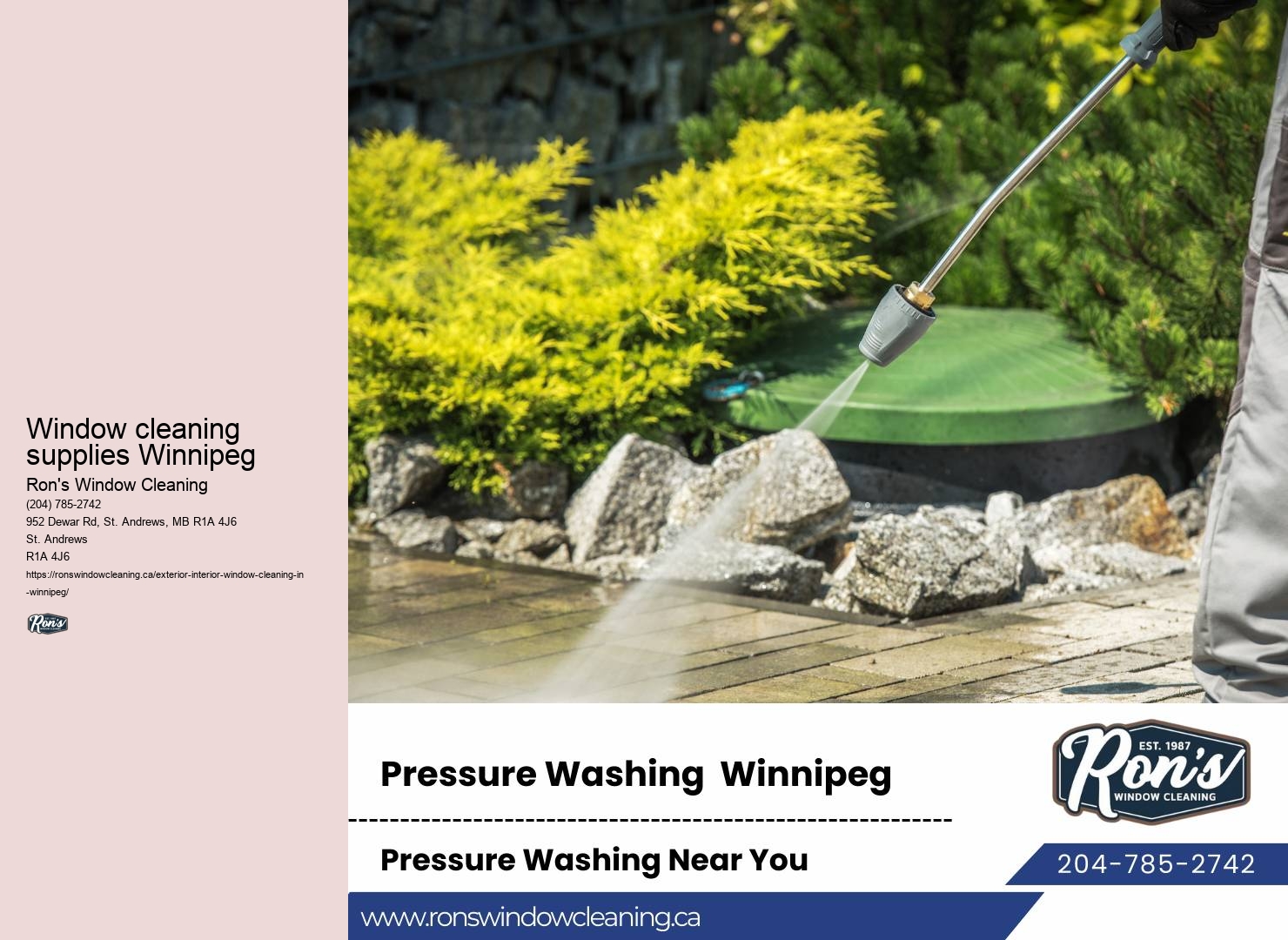 Eco-friendly window cleaning maintenance