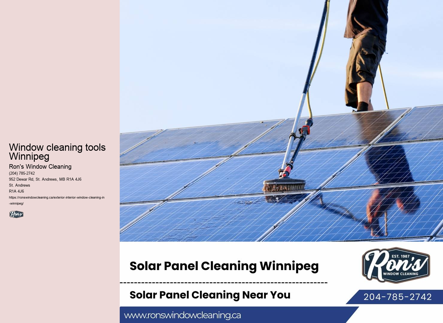 Eco-friendly window washing estimate Winnipeg