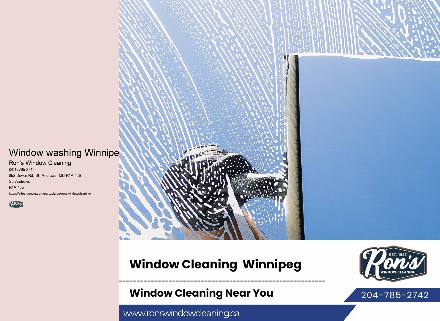 High-rise window washing services