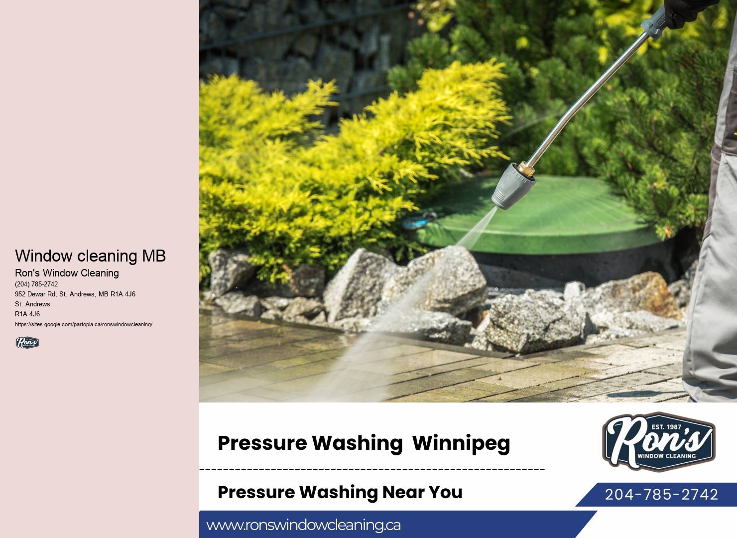 Professional window cleaning services Winnipeg