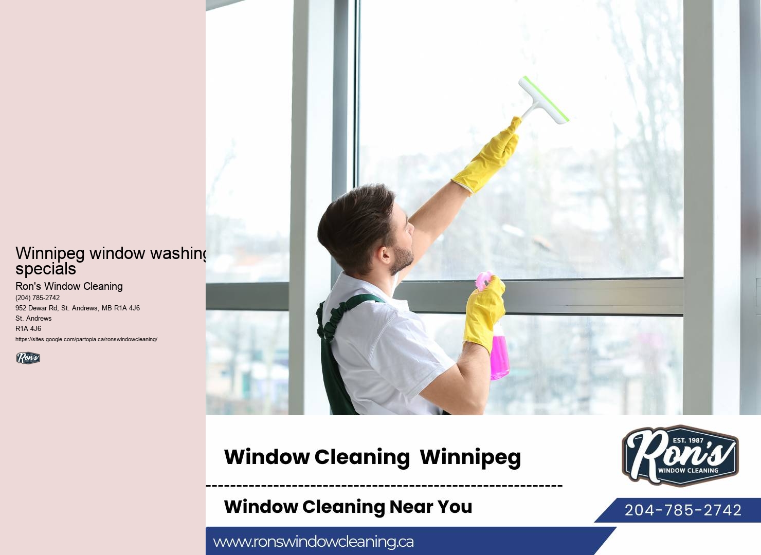 Window cleaning product reviews Winnipeg