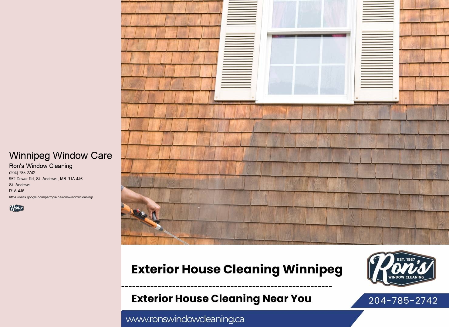Winnipeg Window Care Glass Washing Services