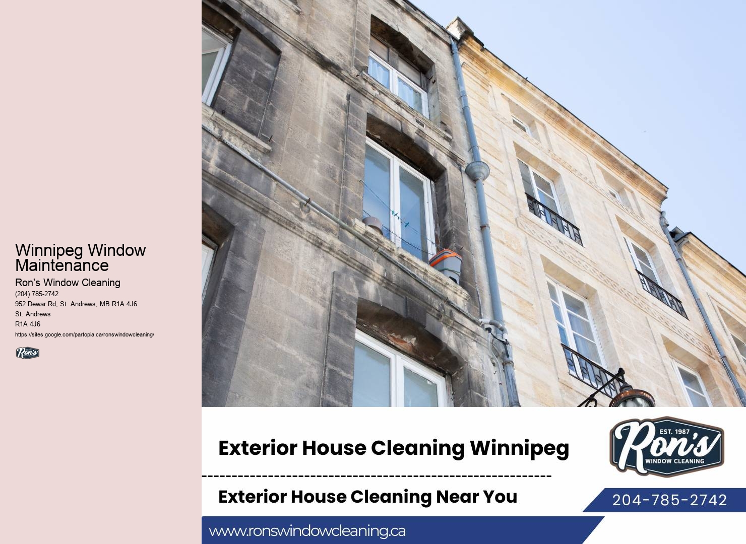 Window Cleaning Supplies Winnipeg Window Maintenance
